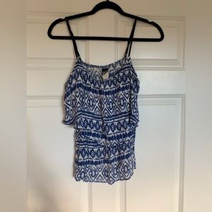 Stretchy Light Weight Printed Top with adjustable straps
